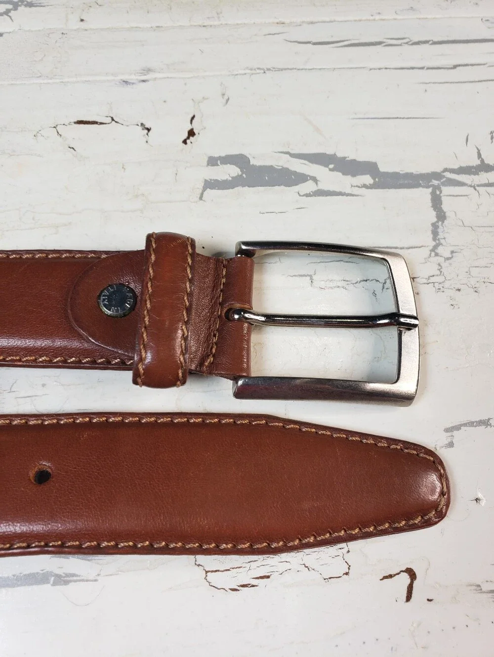 Scuola del Cuoio 'Firenze' Handmade Italian Leather Belt - Men's size 34-36